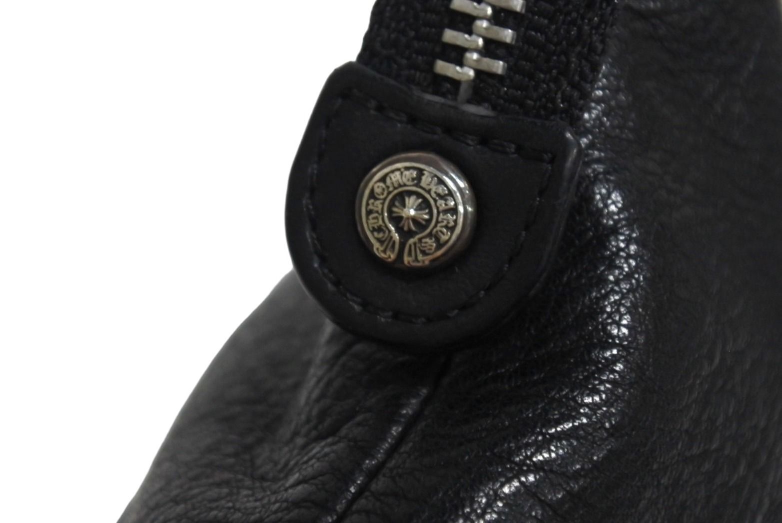 CHROME HEARTS／CHプラスパッチ ダガージップ スウェットパンツ CHROME