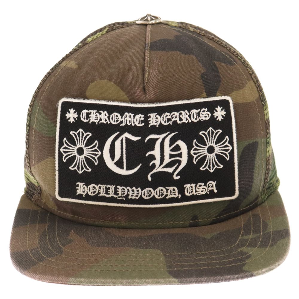 CHROME HEARTS (クロムハーツ) TRUCKER CAP CH刺繍トラッカーキャップ