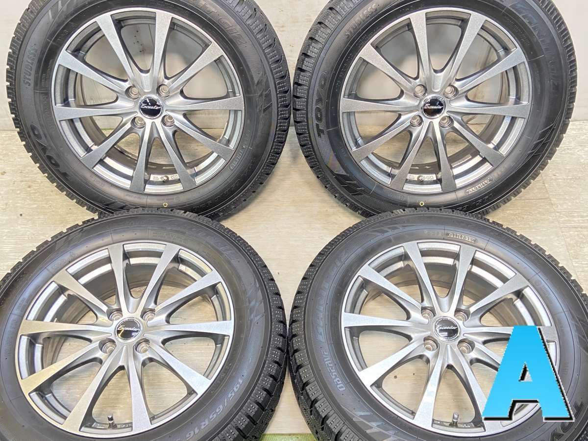 195/65R16  nトーヨータイヤ オブザーブ ガリット GIZ n　 エクシーダー n16x6.0 45 100-4穴 n中古タイヤ スタッドレスタイヤ ホイールセット 4本セットn w16241105600