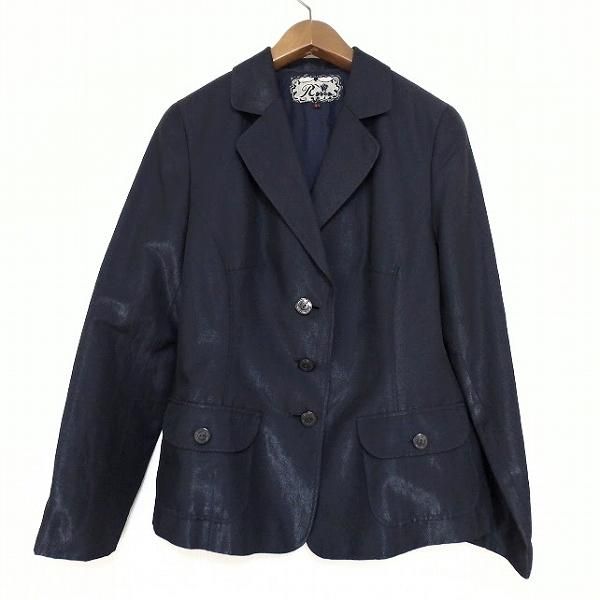 anc インポートロッサ import Rossa ジャケット 44 濃紺 光沢 大きい