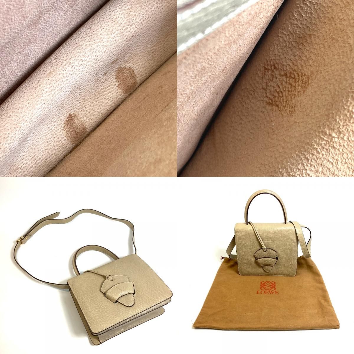ロエベ バルセロナ 2WAY ショルダーバッグ ハンドバッグ レザー