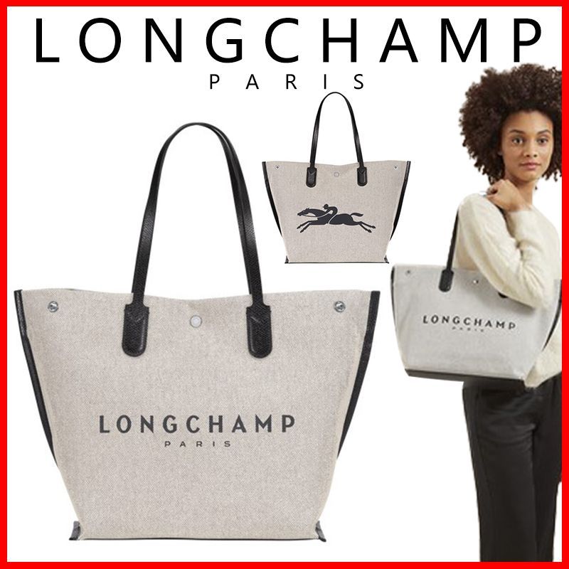 新品未使用】 ロンシャン Lサイズ ロゾ ROSEAU トートバッグ エクリュ LONGCHAMP 10090 HSG 037 ECRU ショッピングトート  レディース キャンバス 通勤 通学 ギフト 8096 - メルカリ