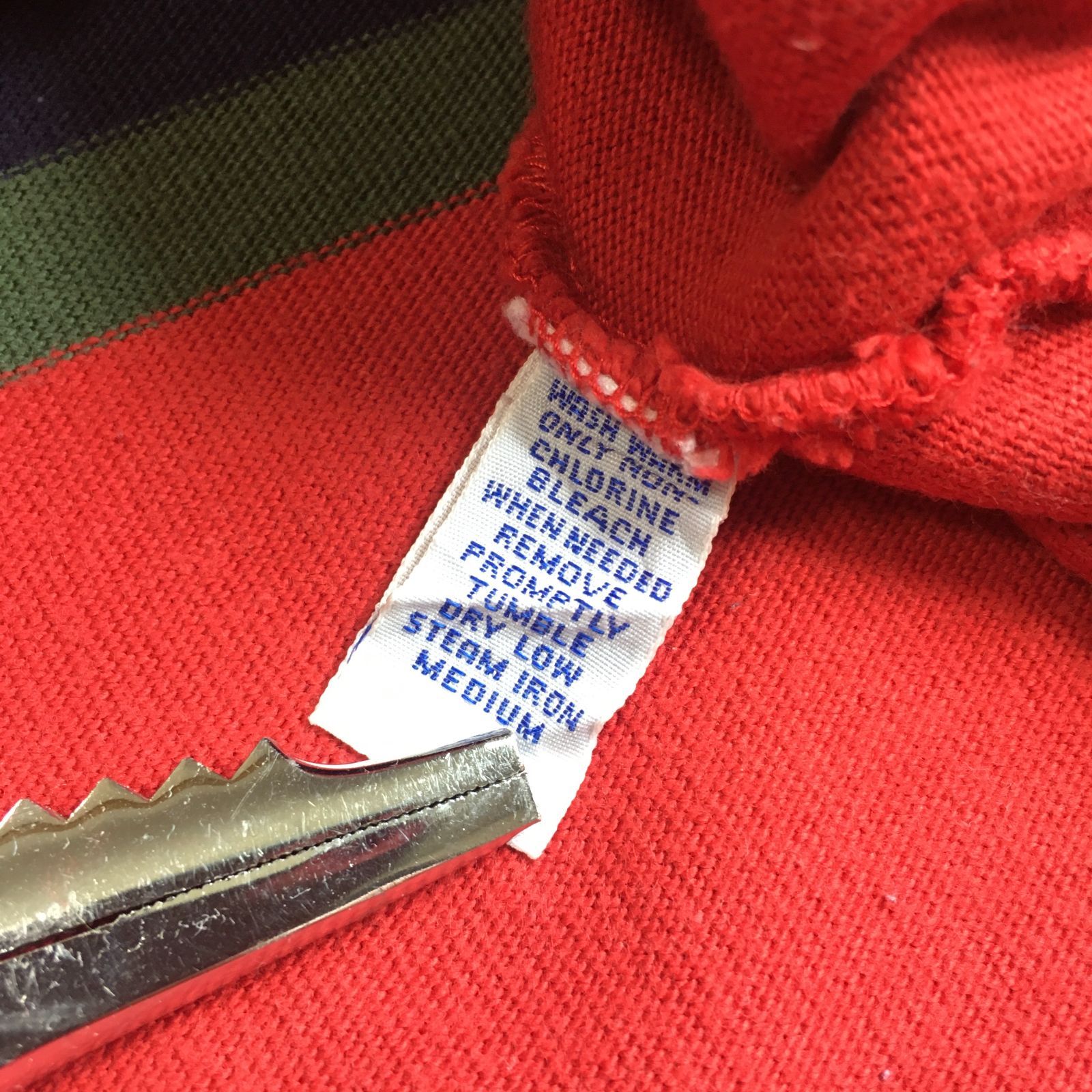 90s ポロカントリー ラルフローレン　ヘリンボーン ラガーシャツ 90s Polo by Ralph Lauren Multiborder Rugby Shirts LO LIFE