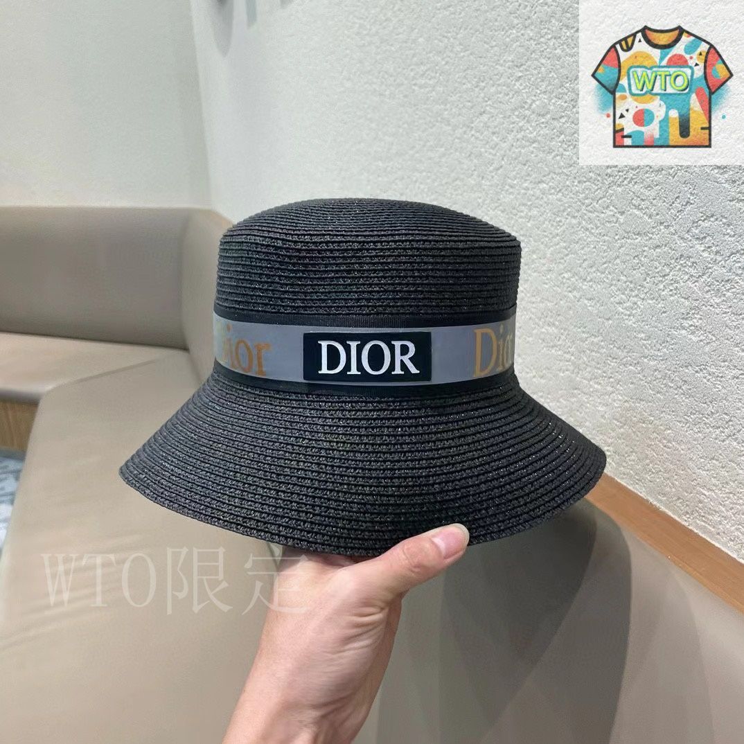 【送料関税込み】DIOR NAUGHTILY-D DIORIVIERA ストローハット ディオール】Dioriviera Naughtily-D ハット 麦わら帽子 (Dior