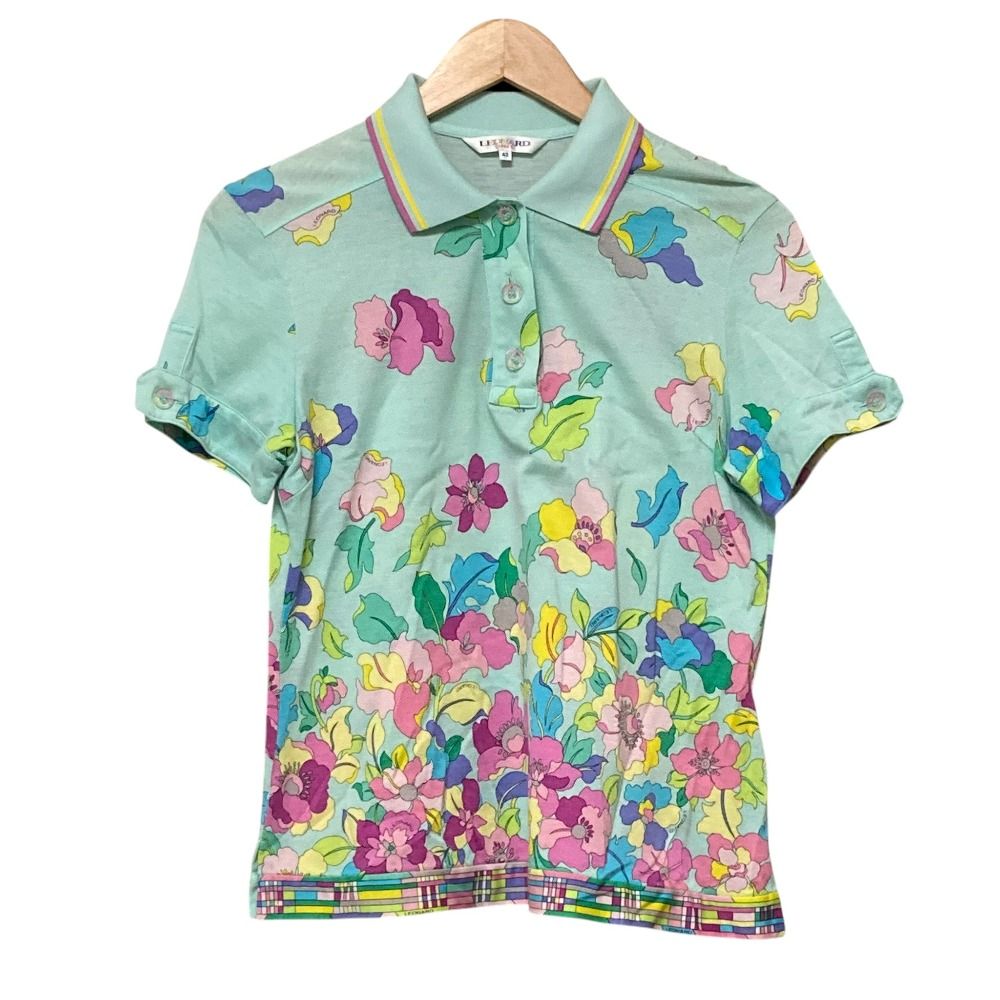 美品 LEONARD SPORT レオナールスポーツ フラワープリント ショート