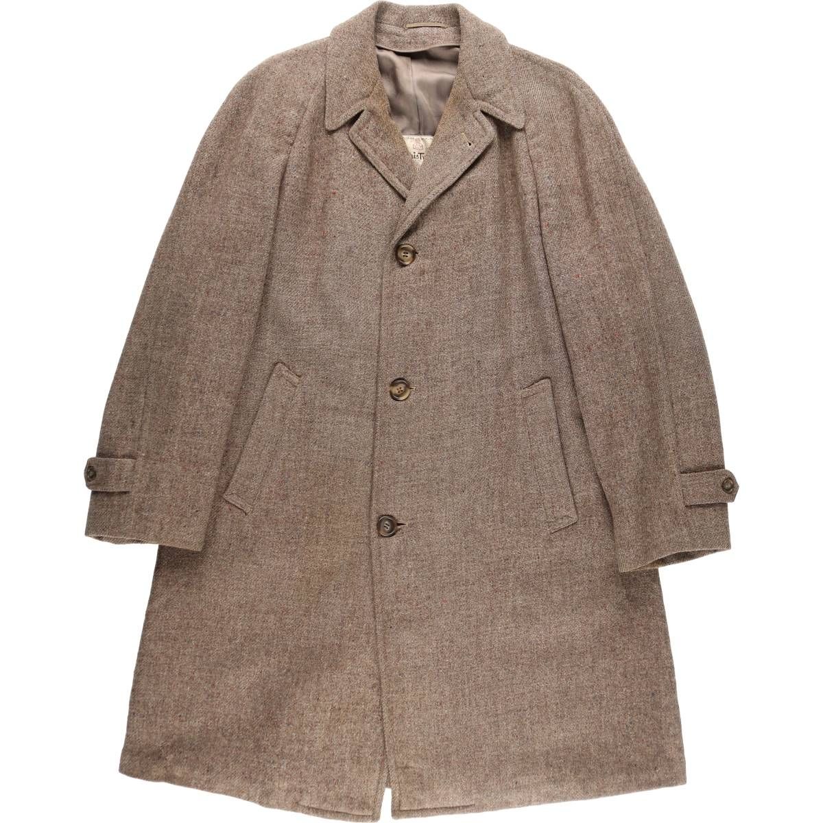 古着 ハリスツイード Harris Tweed ウール チェスターコート