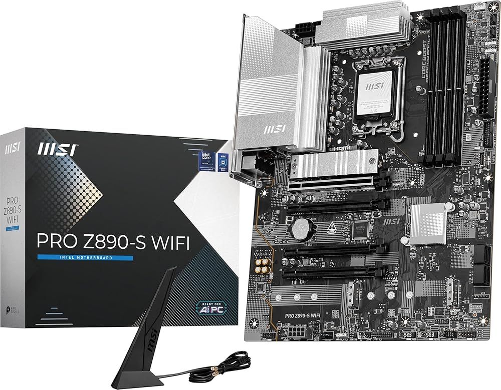 MSI PRO Z890-S WiFi マザーボード Z890 LGA1851 DDR5 ATX Wi-Fi 7｜Core Ultra 2対応