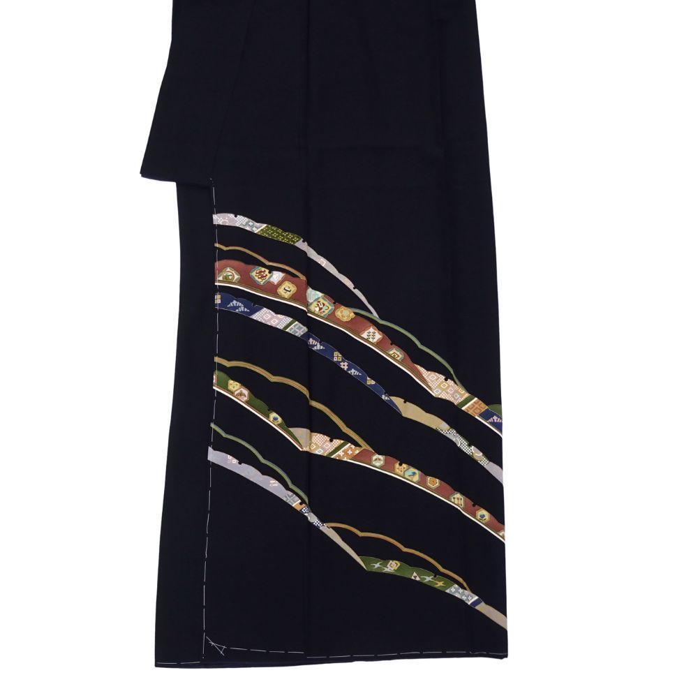 訪問着 正絹 雪輪 袷仕立て 【k0015】 訪問着 正絹 雪輪 袷仕立て