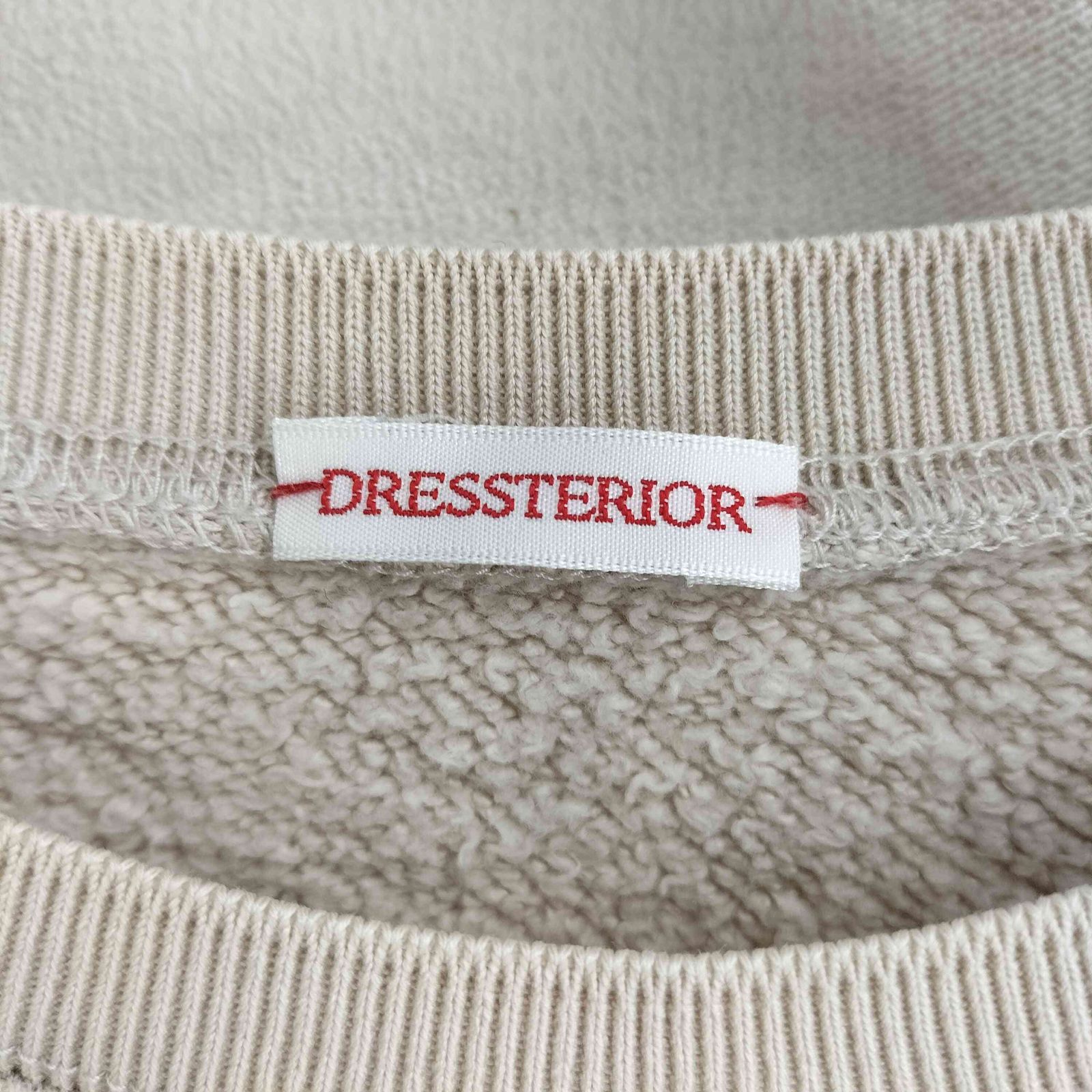 ドレステリア DRESSTERIOR カシミヤタッチ裏毛プルオーバー