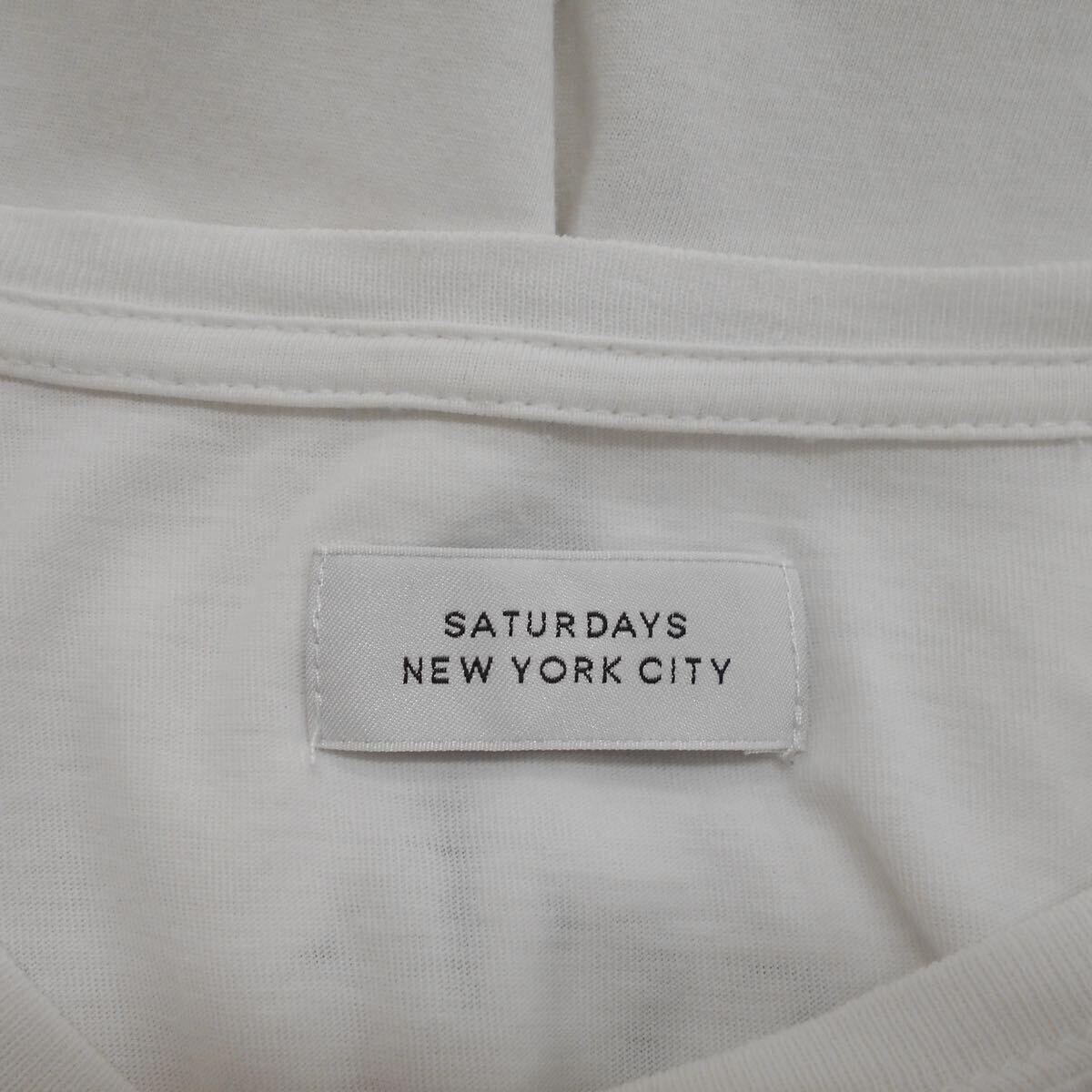 SATURDAYS NYC × fragment サタデーズ フラグメント 18SS 半袖 プリント Tシャツ ロゴ L 10118434