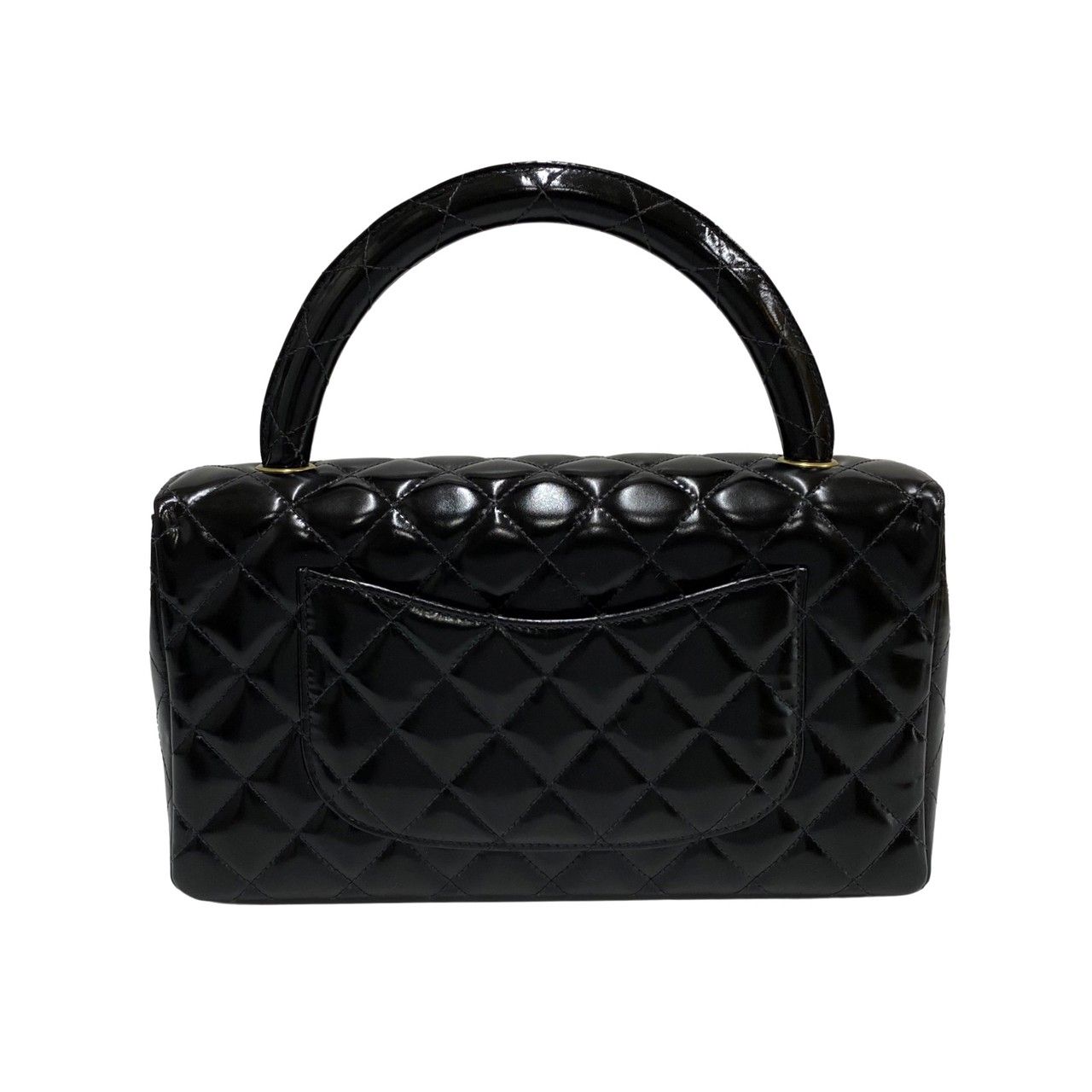 シャネル 4番台 ココマーク パテントレザーマトラッセ 親子バッグ