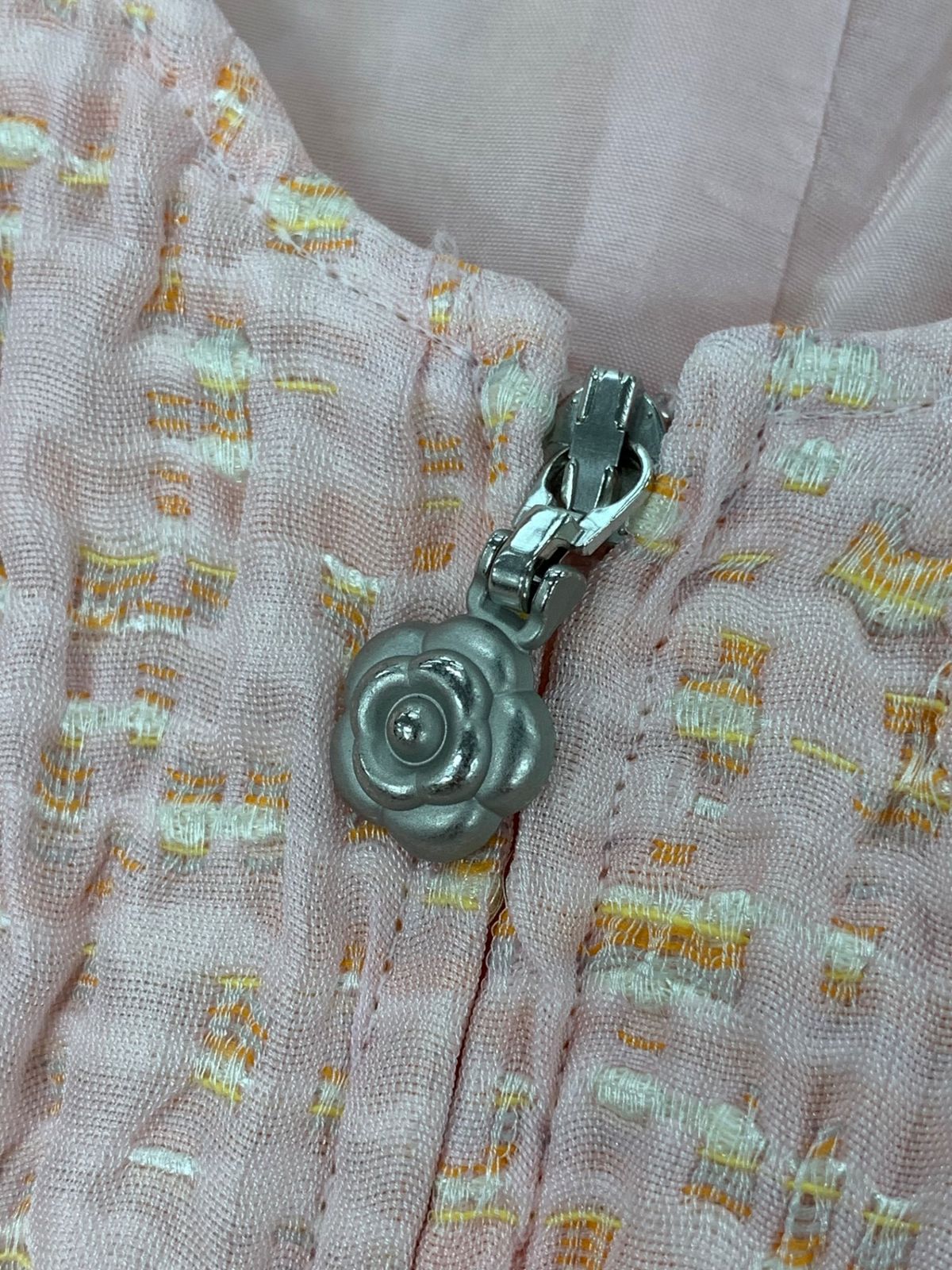 極美品♡ルネ♡フロントパール　ワンピース ルネ 6016120 ワンピース 36 ピンク フロントジップ フェイク