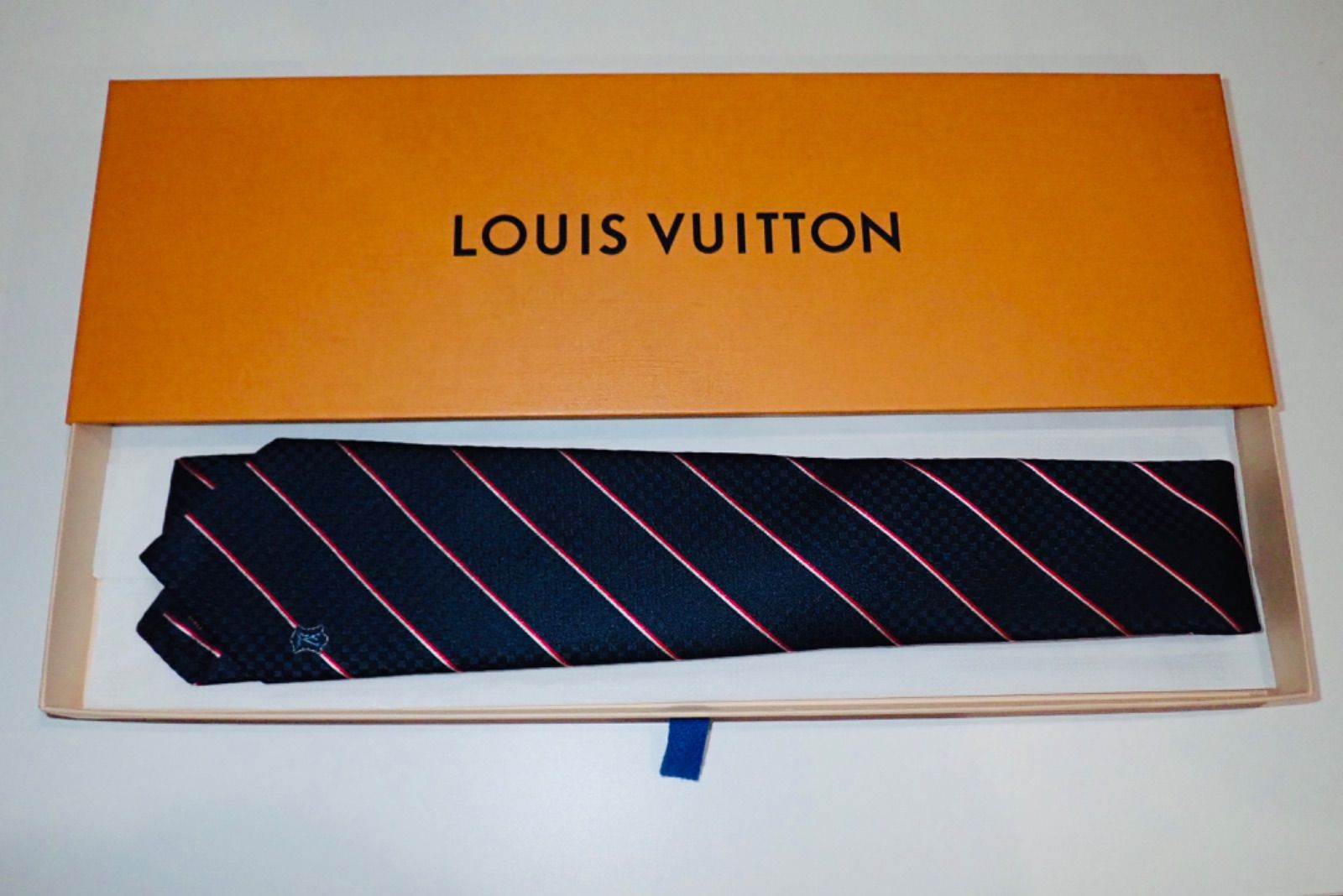 新品未使用 LOUIS VUITTON クラヴァット エク ネクタイ ネイビー