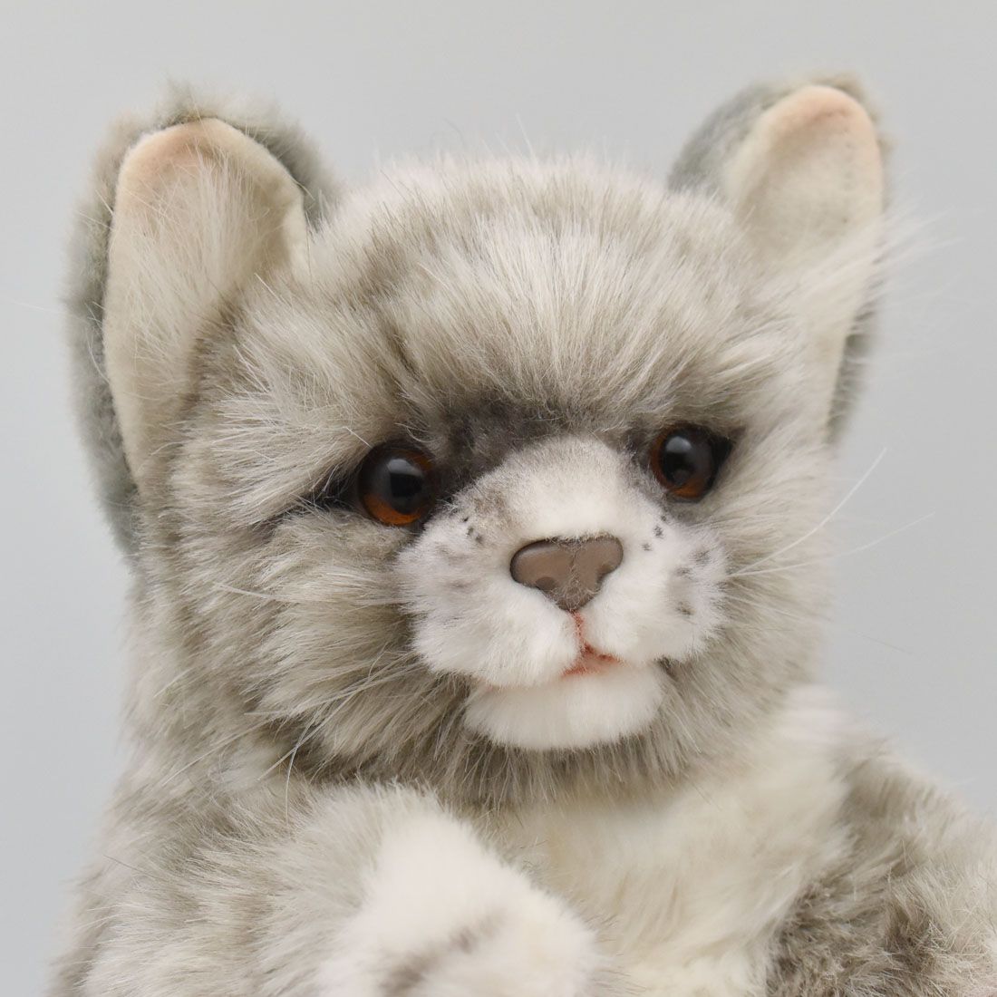 HANSA 7163 ネコ グレー30 ハンドパペット 全長：30cm CAT JACQU HP