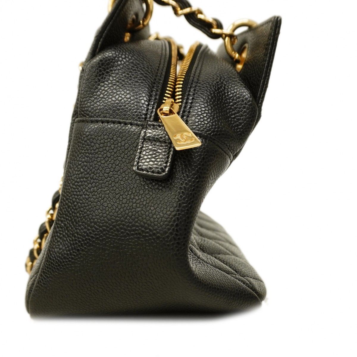 5ce5262】シャネル ショルダーバッグ マトラッセ キャビアスキン  