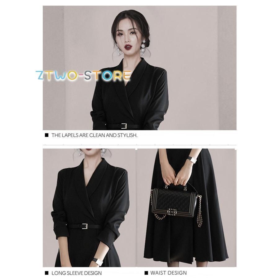 入学式スーツ レディース フォーマル ワンピース Vネック 長袖 ロング 膝下丈 セレモニースーツ ママスーツ 入学式 卒業式 卒園式 入園式 母親 結婚式 お宮参り