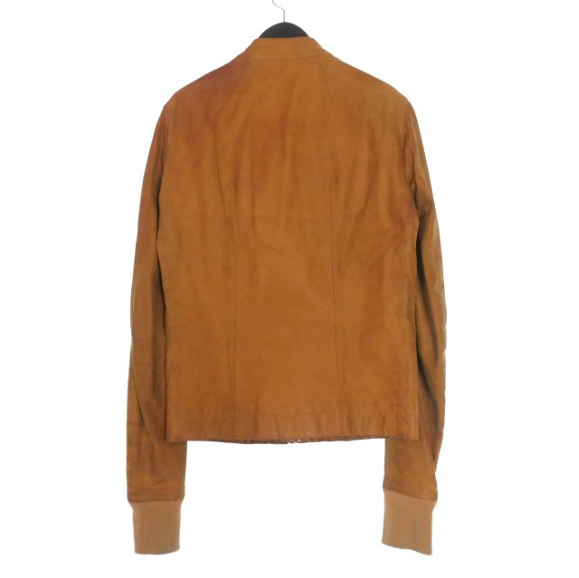 リックオウエンス レザージャケット インターシャ シングルライダース