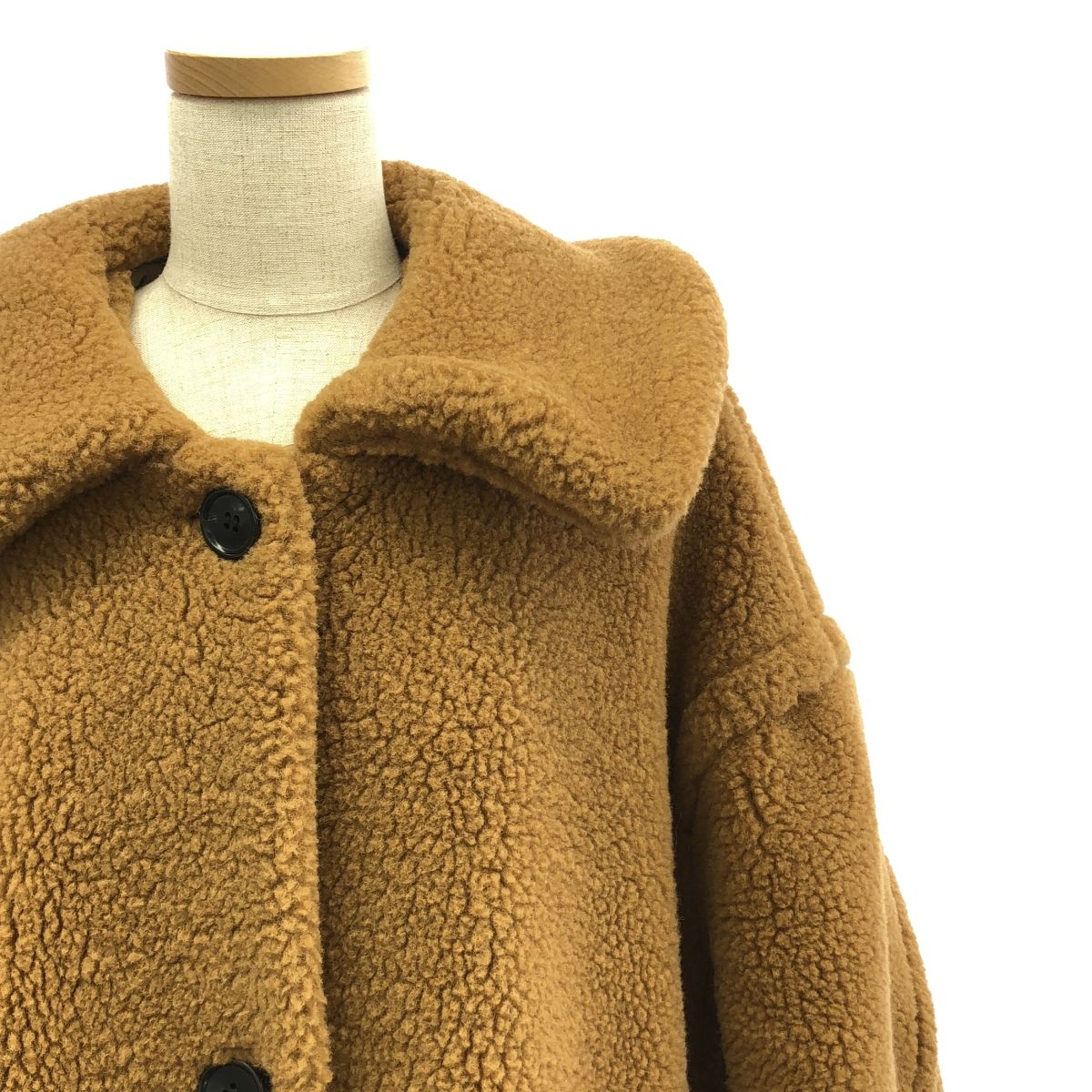 美品】 CLANE / クラネ | VOLUME FLARE BOA COAT ボリューム フレア 