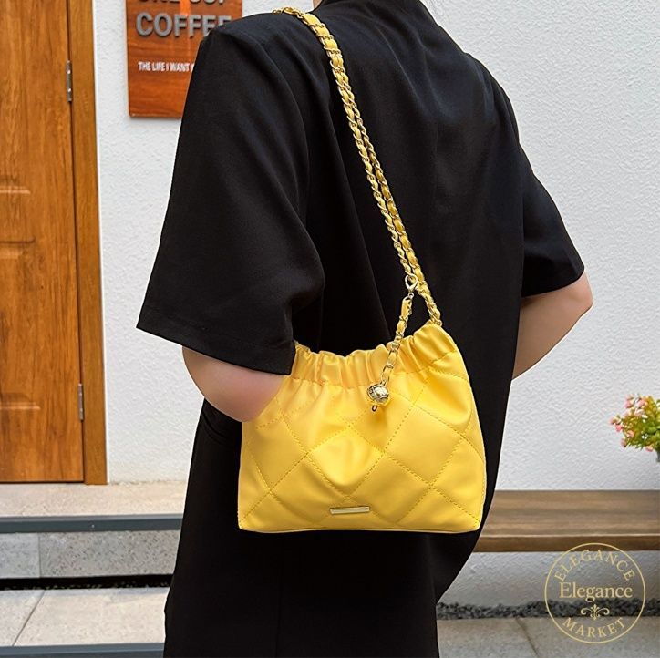 韓国デザイン スパンコール 巾着バッグ チェーンバッグ BAG 韓国デザイン スパンコール 巾着バッグ チェーンショルダー BAG