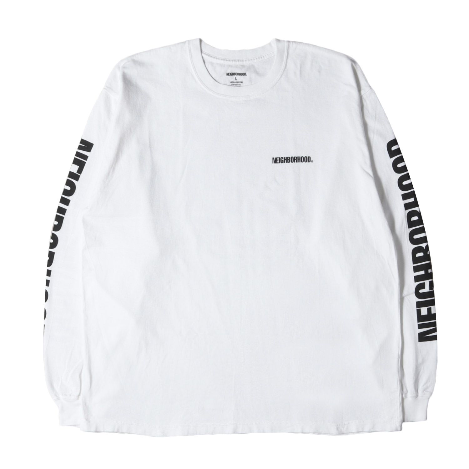 美品】NEIGHBORHOOD ネイバーフッド Tシャツ サイズ:L / 24SS 袖ロゴ 