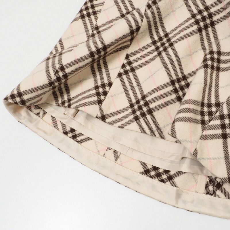 美品【バーバリーブルーレーベル】ノバチェック柄 キャミワンピース フリル 36 BURBERRY BLUE LABEL キャミワンピース ノバチェック 36 【公式通販】