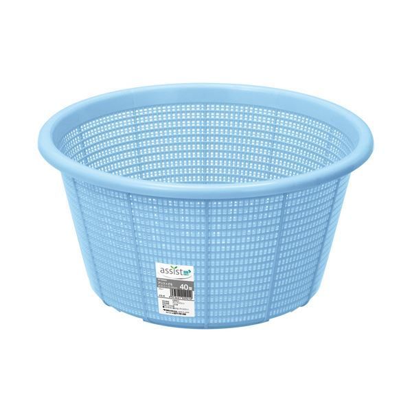 まとめ 新輝合成アシストざる 40型 ブルー DS-988-442-0 1個 ×5セット