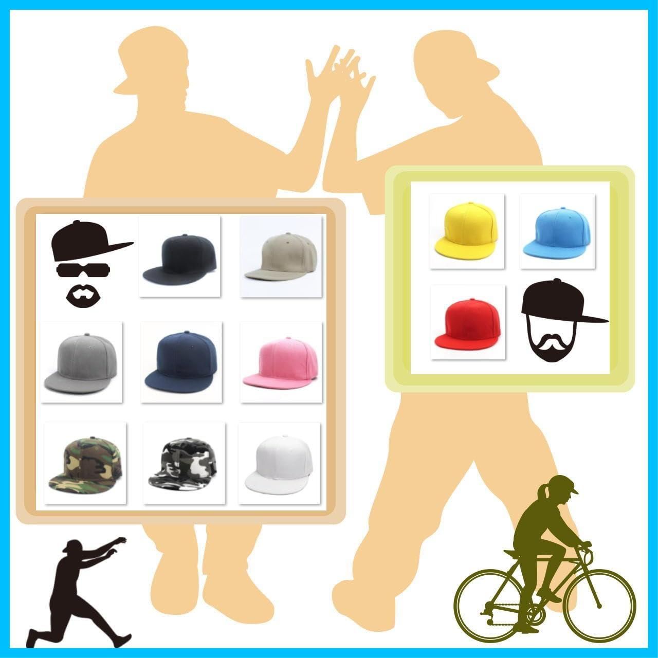 フラットツバ フラットビルキャップ ハット スナップバック 帽子 キャップ goodspoon