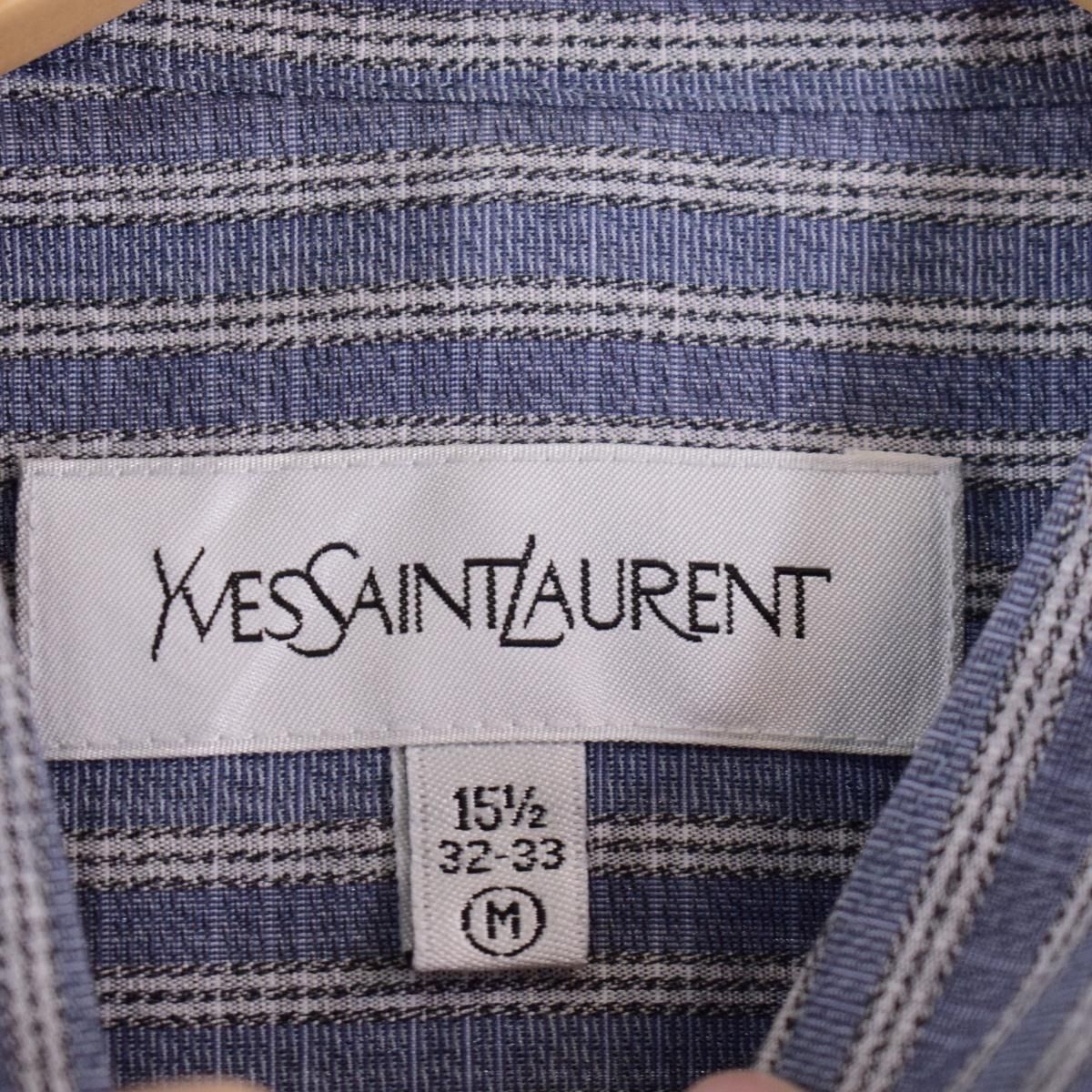 古着 イヴサンローラン Yves Saint Laurent ストライプ柄 スタンド