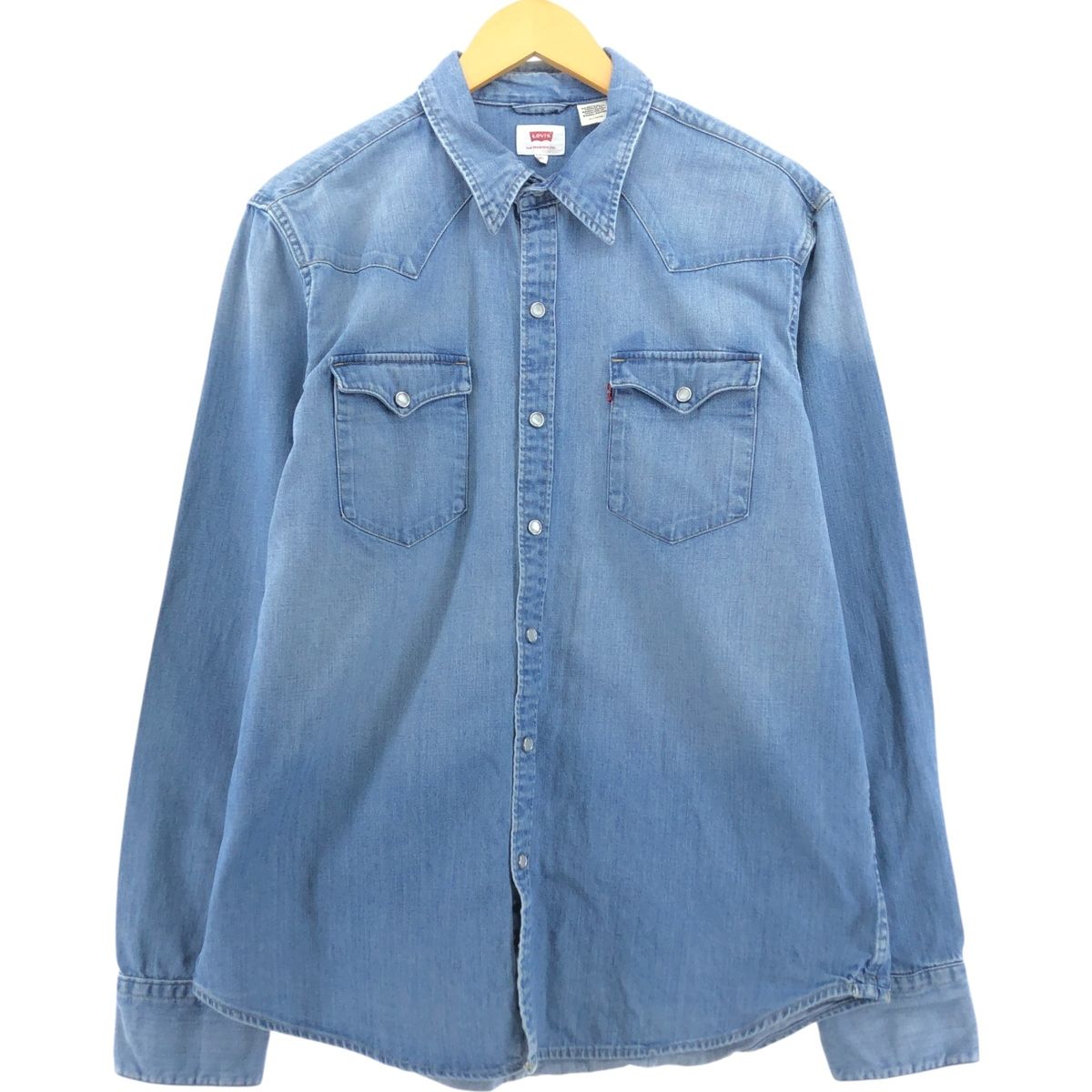 古着 リーバイス Levi's 長袖 デニム ウエスタンシャツ メンズXL相当 ヴィンテージ/eaa521436