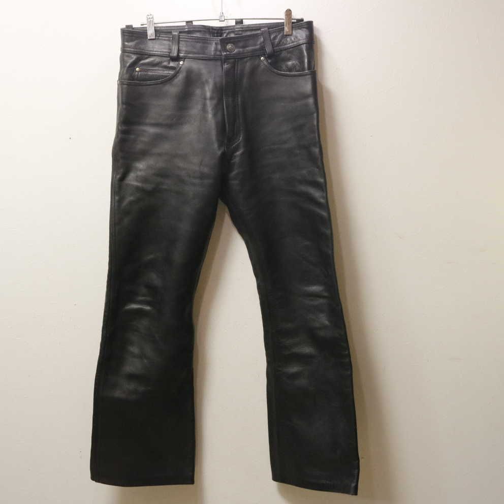 HARLEY DAVIDSON ハーレーダビッドソン 牛革 レザーパンツ 30 HARLEY