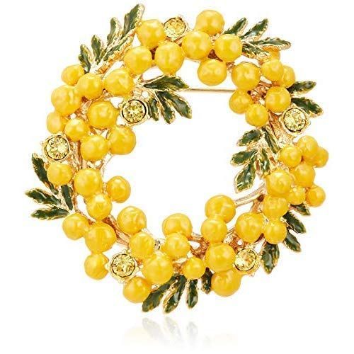 ヴァンドームブティック ミモザ リースブローチ VBRV9029 Y2 SIROKUMA-CORPORATION_COM