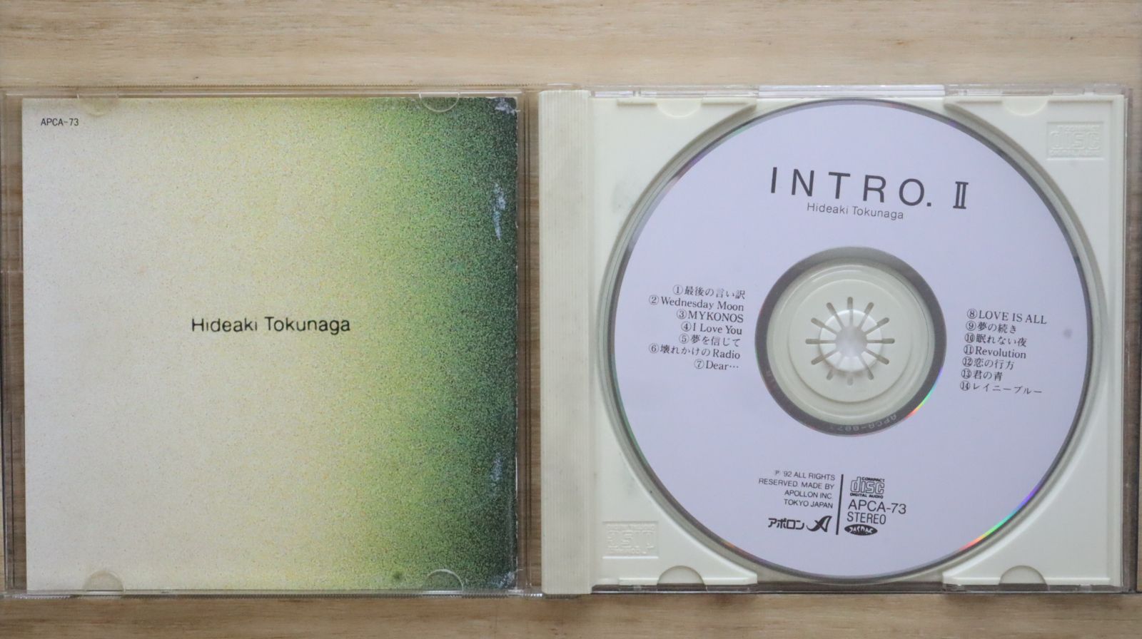 国内盤CD☆徳永英明/Hideaki Tokunaga□ INTRO. II 【APCA73