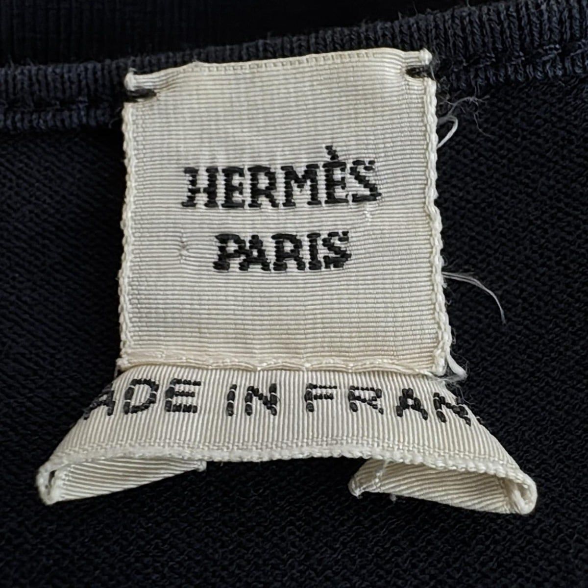  HERMES エルメス 半袖Tシャツ サイズ34 S レディース - 黒 クルーネック 半袖(Tシャツ) Tシャツ カットソー