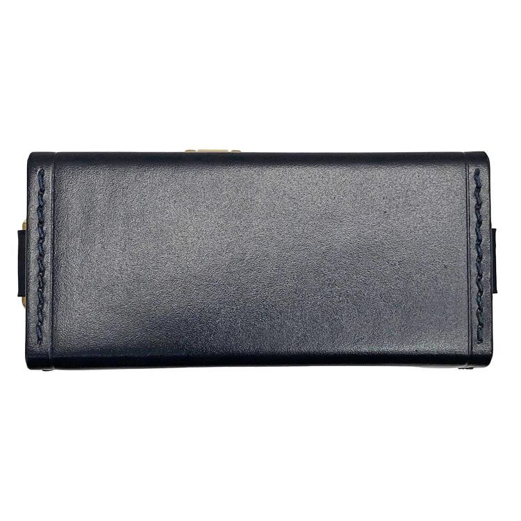 【美品】ネイビー　ダンヒル　縦型バッグ dunhill ダンヒル GTロック ボックス ショルダーバッグ 1893 ボックス