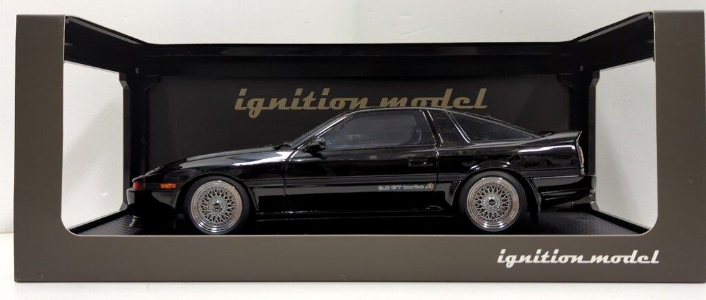 ignition model 1|18 Toyota Supra 3.0GT turbo A MA70 Black IG1735