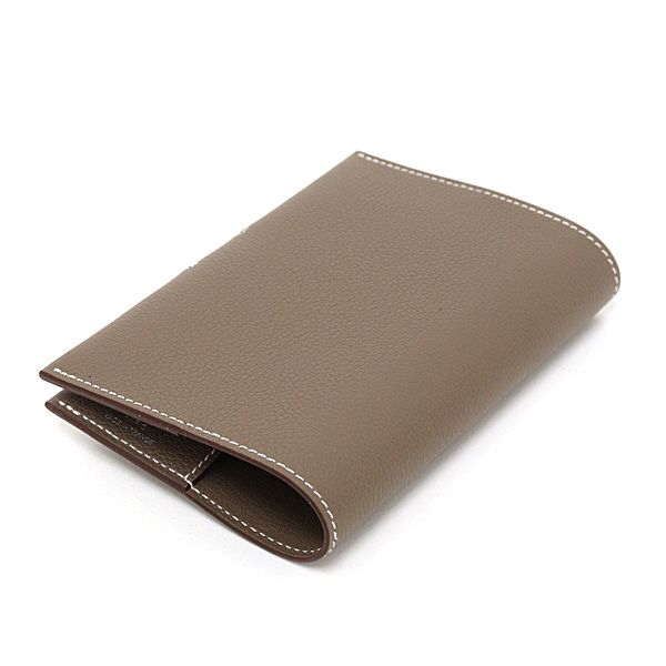 エルメス HERMES パスポートケース R.M.S エヴァー エトゥープ W刻印 製