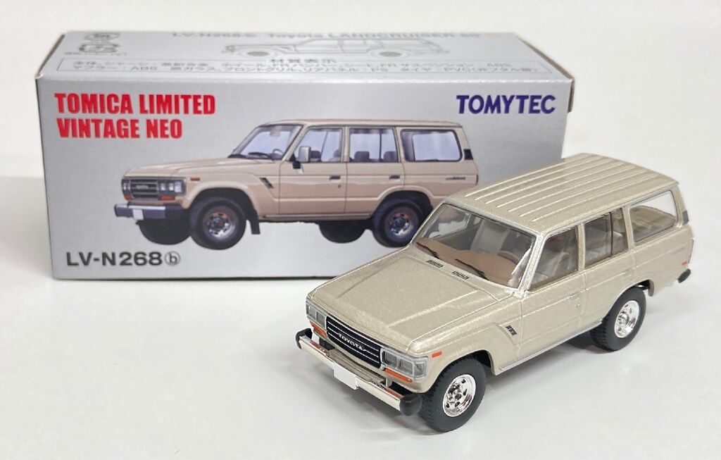 トミーテック TOMICA LIMITED VINTAGE NEO トヨタ ランドクルーザー60 北米仕様 (88年式)(ベージュM) LV-N268b