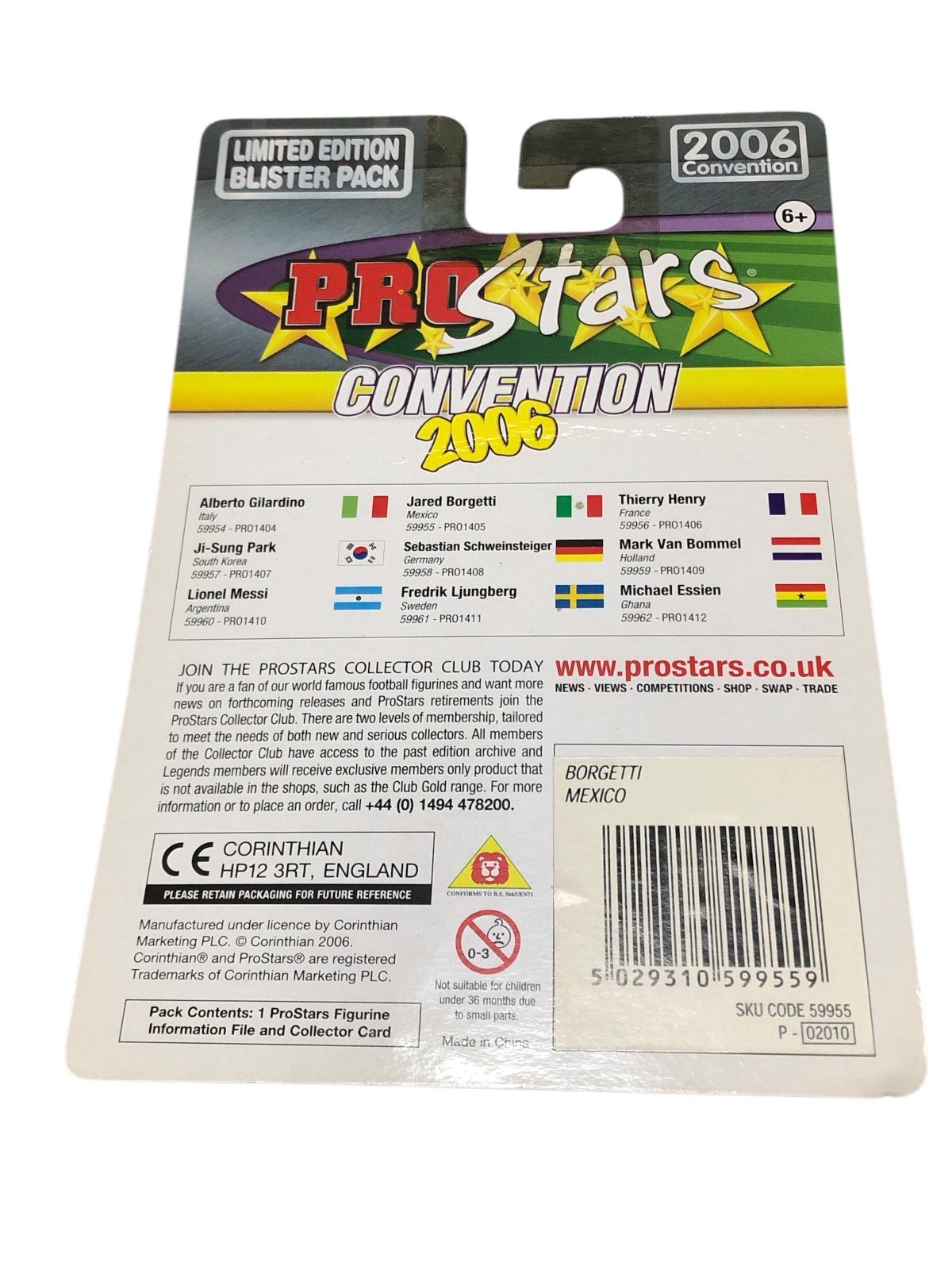 サッカー】プロスターズ ボルヘッティ メキシコ代表 2006年