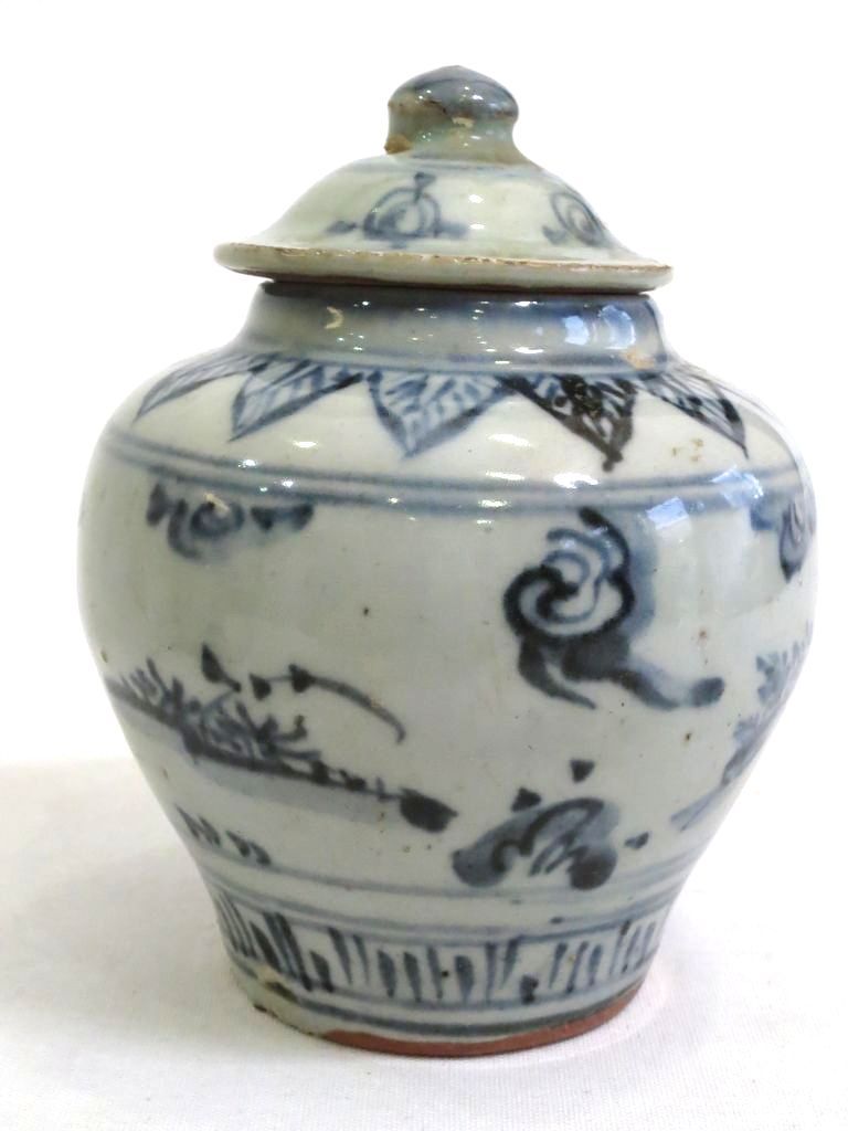 223390】 中国古美術 染付 小壺 陶磁器 青花 【公式通販】