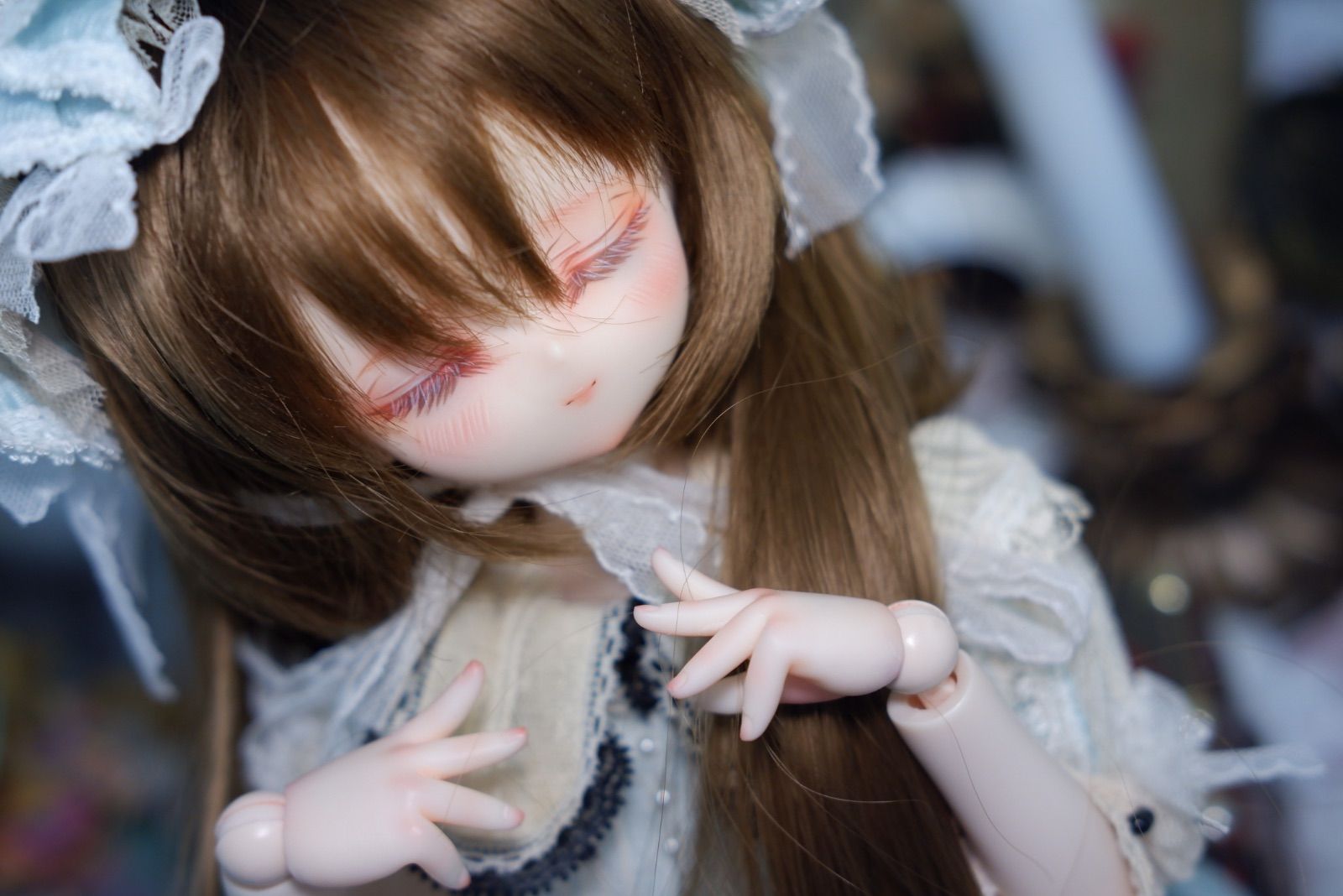 1/4ドールヘッド imomodoll RUBY-A カスタムヘッド セミホワイト