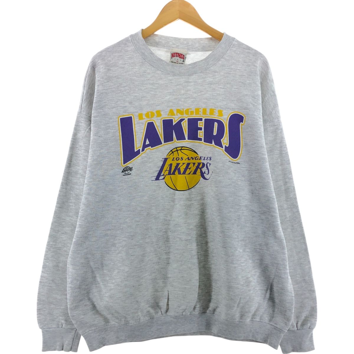 ロサンゼルス・レイカーズ スウェットシャツ グレー NBAロサンゼルス