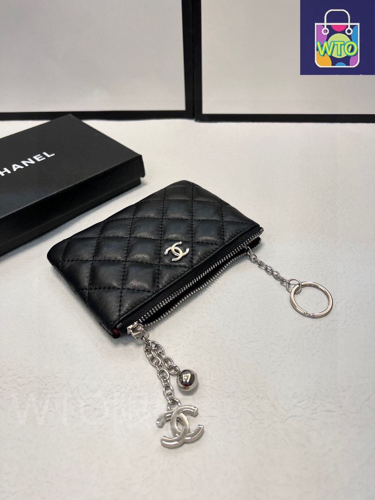 本日限定特価】シャネル ラムスキン コインケース 14.5×9cm