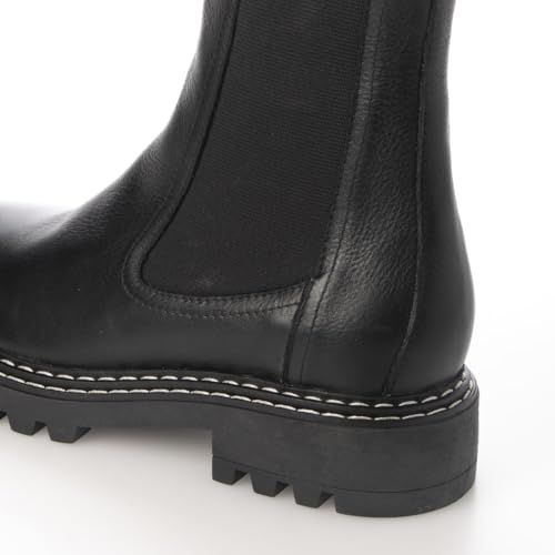 本革トラックソールホワイトステッチブーツ