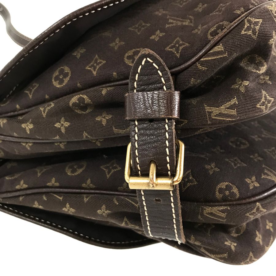 ルイ・ヴィトン LOUIS VUITTON モノグラム・ミニラン ソミュール30 M95227 エベヌ キャンバス ショルダーバッグ rkd【中古】  - メルカリ