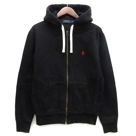 ポロ ラルフローレン POLO RALPH LAUREN スウェット フルジップ パーカー 長袖 ワンポイント ブラック 黒 S 0200011610  ☆AA☆ - メルカリ