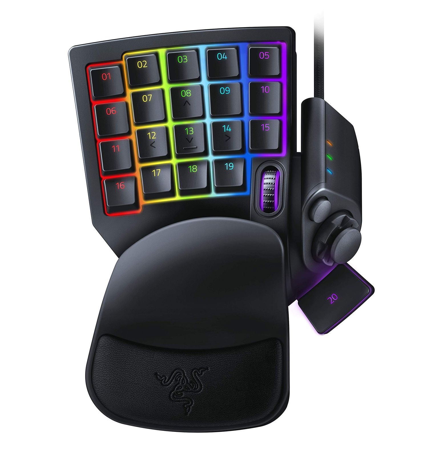 Razer Tartarus Pro 左手キーパッド 20個のアナログ動作スイッチ ホイール付 8方向サムパッド 32キーすべてをカスタマイズ可能 【日本正規代理店保証品】 RZ07-03110100-R3M1 [ブラック] [単品]
