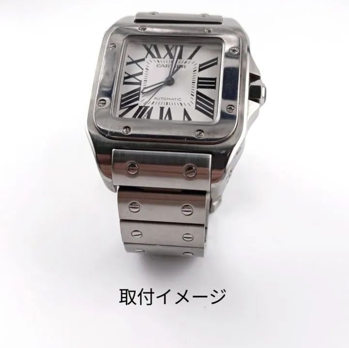 腕時計 修理交換用 ブレスレット 23mm 金属ベルト 【対応】カルティエ サントス100 LM Cartier - メルカリ