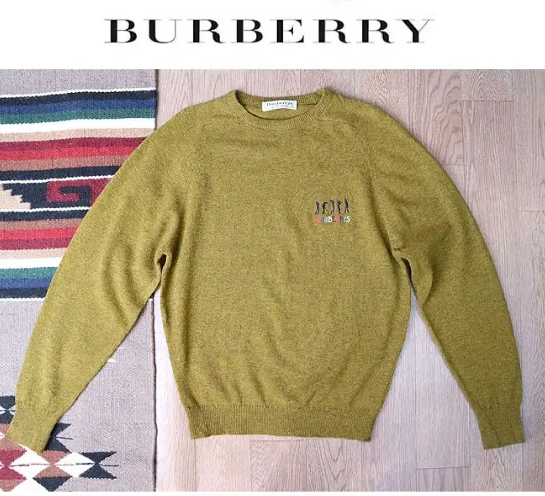 90s BURBERRYS MADE IN ENGLAND ウールニットセーター 古着通販】90s Burberrys knit バーバリー ニット burberry
