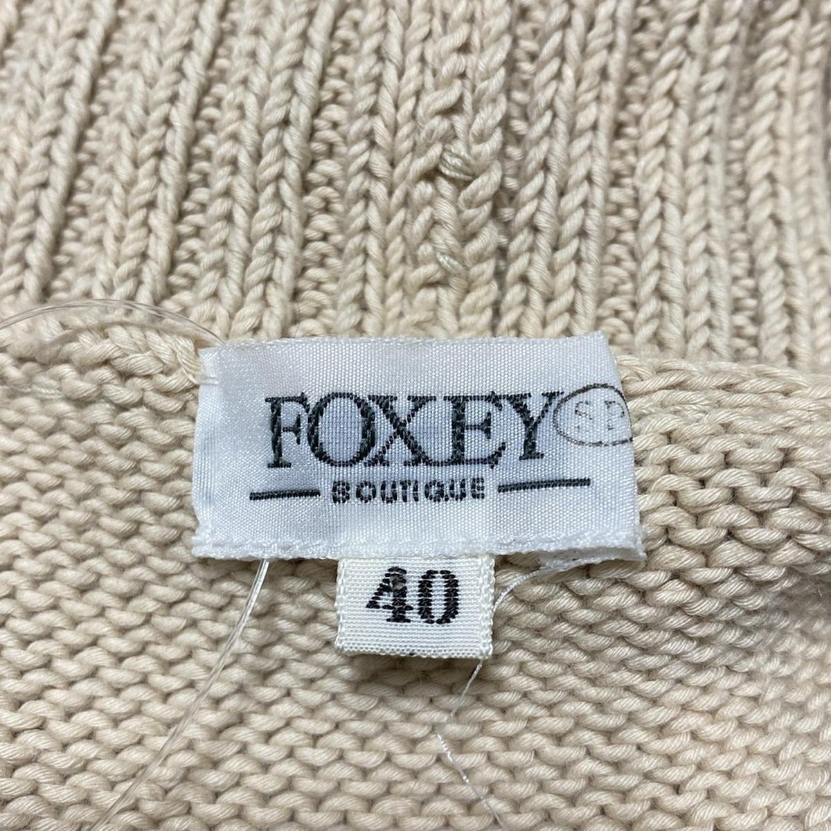 フォクシー FOXEY ノースリーブニット ニット その他 ベージュ レディース 中古 FOXEY(フォクシー) ノースリーブセーター サイズ40 M レディース