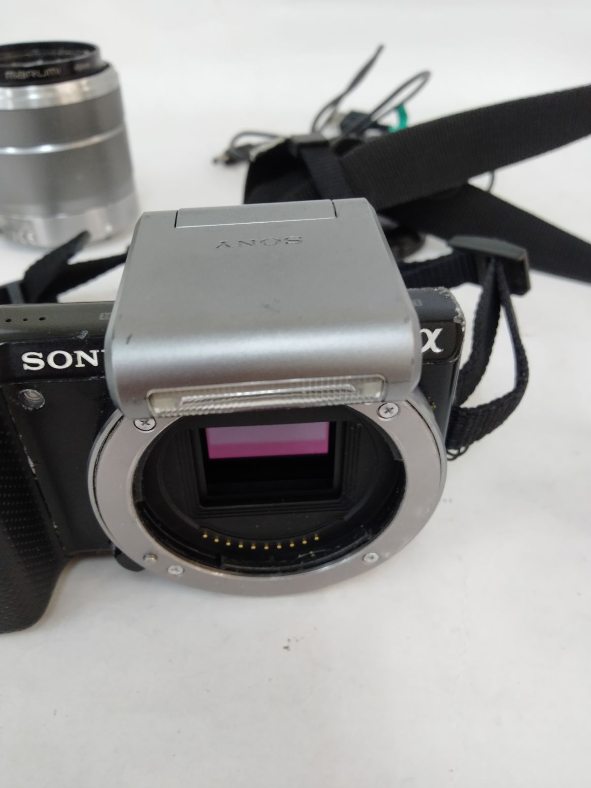 ジャンク SONY ミラーレス一眼カメラ レンズセット シルバー α
